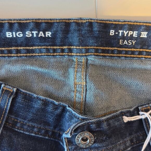 NWT Big Star Men’s B-Type III Easy Denim Jeans Size 35x34 Straight Leg Blue - Picture 8 of 10
